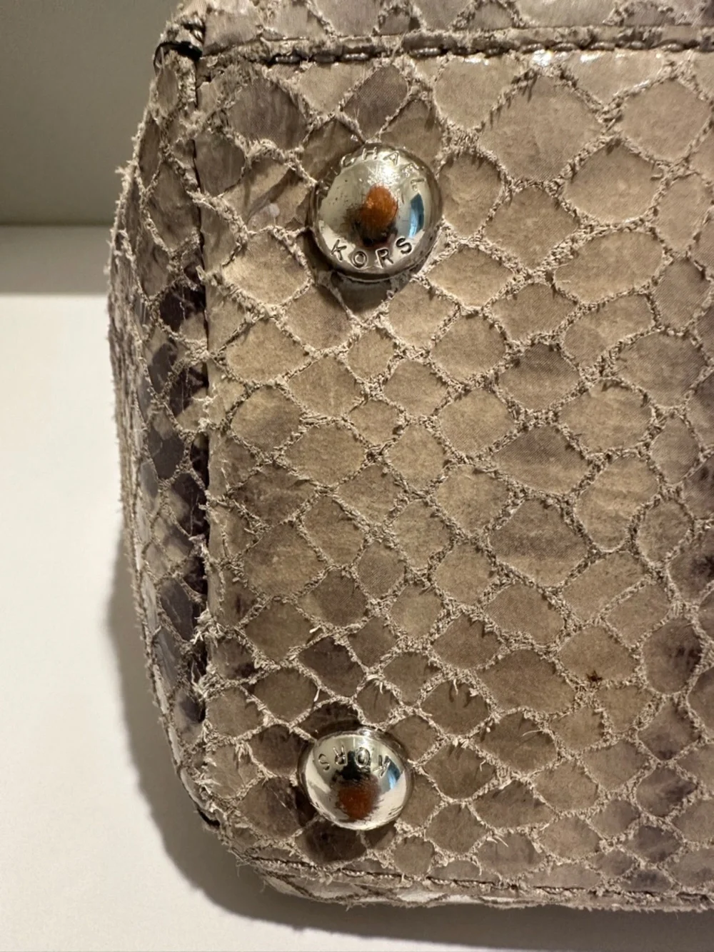 Michael Kors Snake-Print Tote - Picture 7 of 14